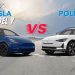 Polestar 2 vs Tesla Model Y UAE comparison showing electric SUV features, range, and performance