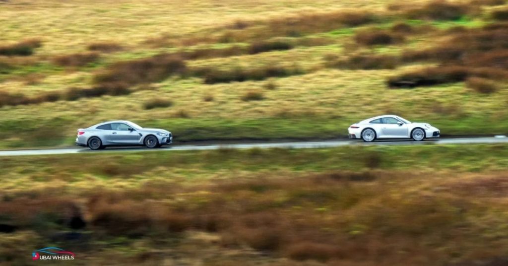 Porsche 911 vs BMW M4 UAE 2026 fuel efficiency and everyday driving comparison on Dubai roads