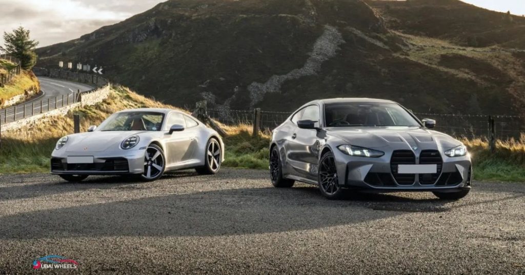 Porsche 911 vs BMW M4 UAE 2026 price and market position comparison showing luxury, performance, and value