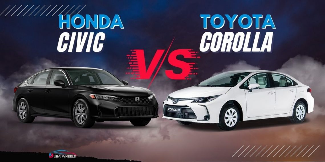 Toyota Corolla vs Honda Civic UAE 2026 comparison – best family sedans for Dubai and UAE roads
