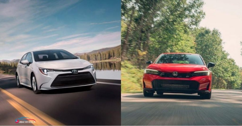 2026 Toyota Corolla vs Honda Civic UAE performance comparison – city and highway driving, acceleration, and fuel efficiency