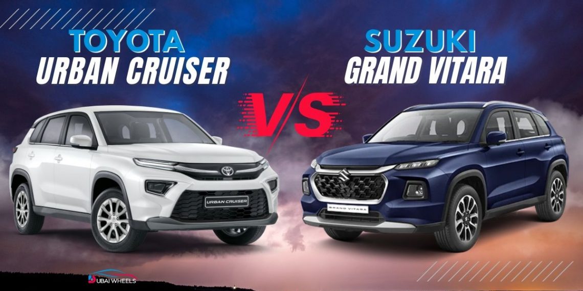 Toyota Urban Cruiser vs Suzuki Grand Vitara UAE comparison for city and highway driving