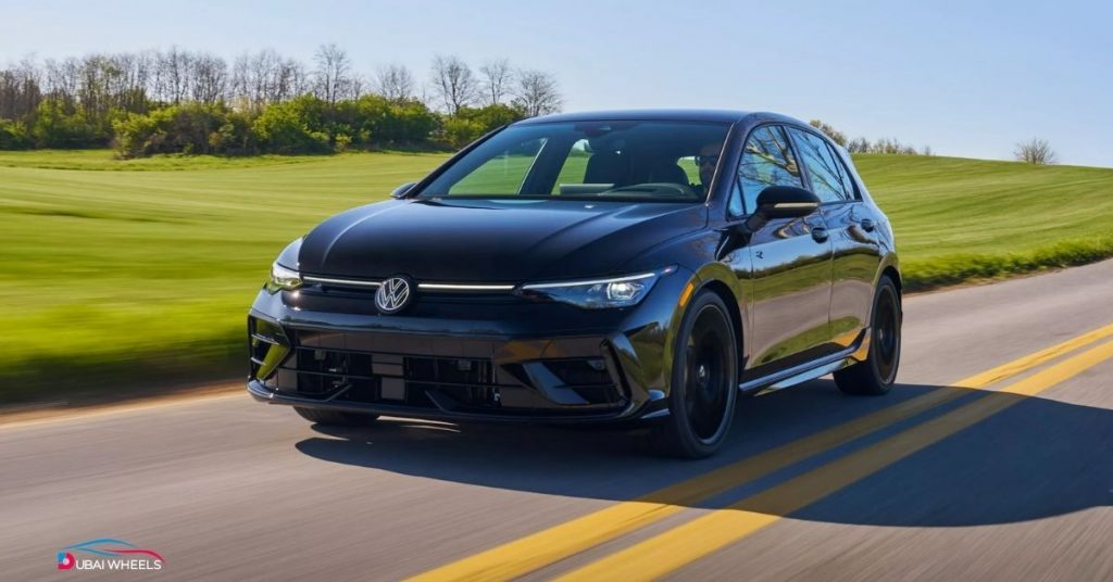 Volkswagen Golf R driving experience on UAE roads with AWD performance