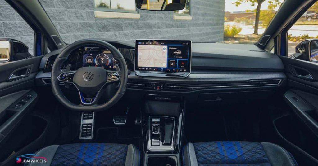 Volkswagen Golf R interior UAE with digital cockpit and premium features