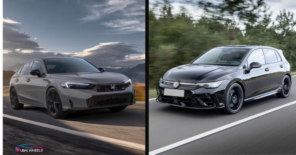 Volkswagen Golf R vs Honda Civic Type R UAE fuel economy and running cost comparison