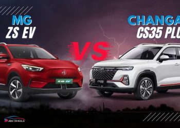 Changan CS35 Plus vs MG ZS EV UAE 2026 – side-by-side view of petrol and electric SUVs in Dubai