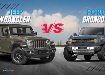 Ford Bronco vs Jeep Wrangler UAE 2026 feature image comparing off-road SUVs, price, specs and desert performance
