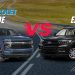 Ford Explorer vs Chevrolet Tahoe UAE comparison showing specs, price, and interior features for families