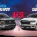 Ford F-150 Tremor vs RAM 1500 Rebel UAE comparison on road and desert terrain