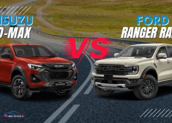 Ford Ranger Raptor vs Isuzu D-Max comparison on UAE roads