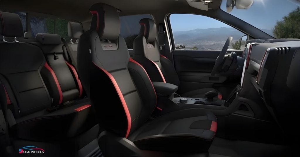 Ford Ranger XLT interior cabin design and features for UAE roads