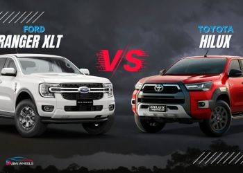 Ford Ranger XLT vs Toyota Hilux UAE pickup truck comparison for price, features, mileage and off-road driving