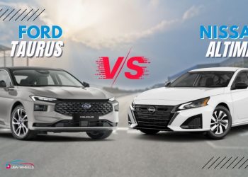 Ford Taurus vs Nissan Altima UAE front view comparison highlighting design, size and road presence