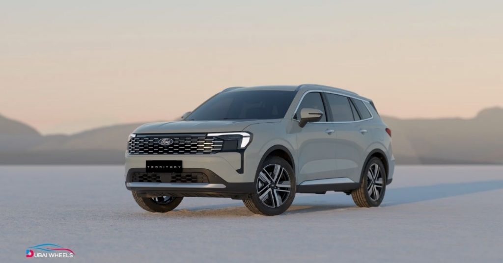 Ford Territory ground clearance and safety ratings UAE showing ride height, stability, and advanced safety features for city and highway driving