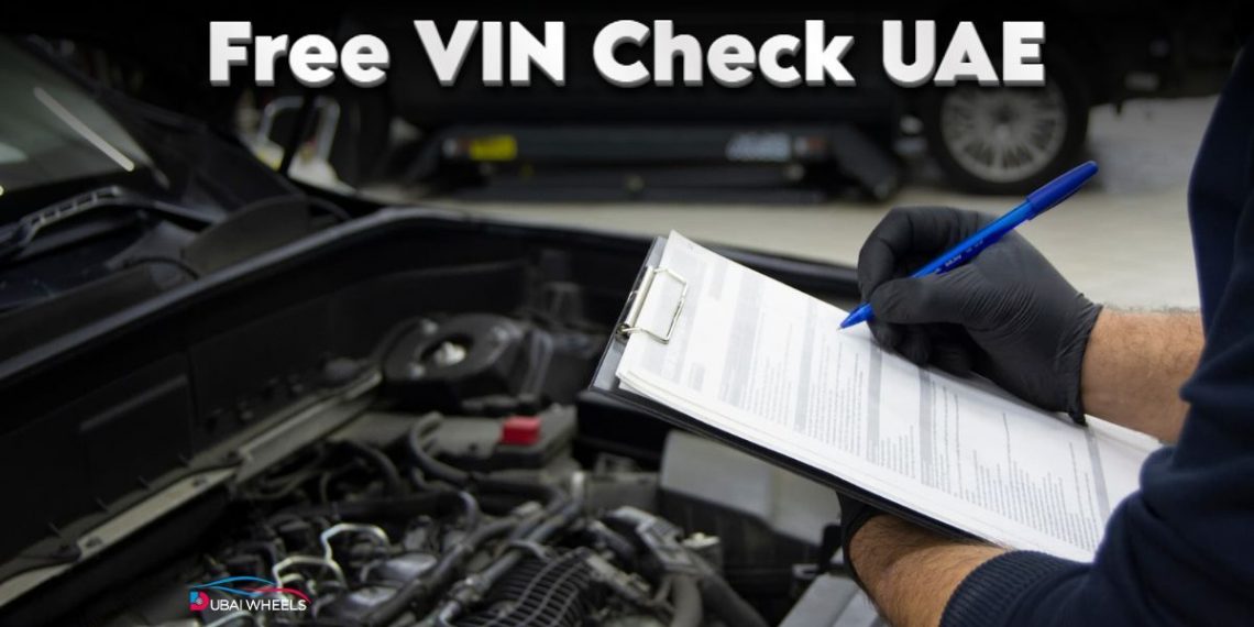 Free VIN Check UAE showing car accident history and vehicle record verification in Dubai