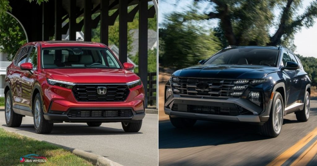 Honda CR-V vs Hyundai Tucson UAE 2026 driving experience and performance comparison on highway roads