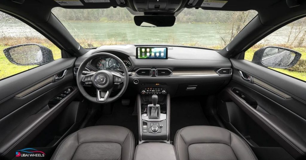 Mazda CX-5 interior UAE showing premium cabin, comfortable seats, and modern dashboard for city and highway driving