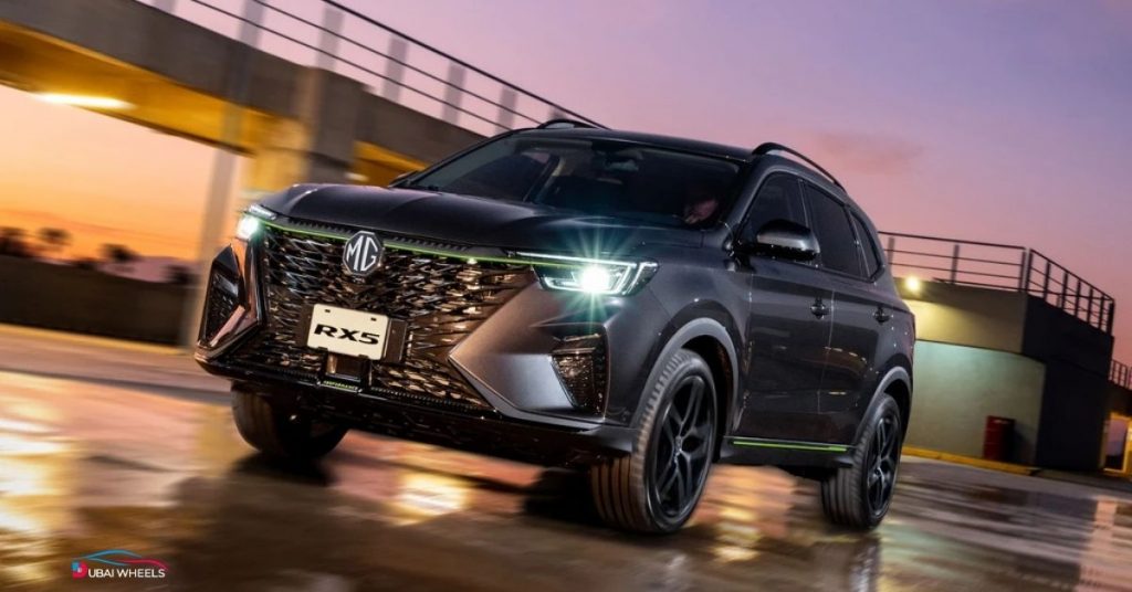 MG RX5 price in UAE ownership cost showing warranty coverage, service pricing, and insurance details
