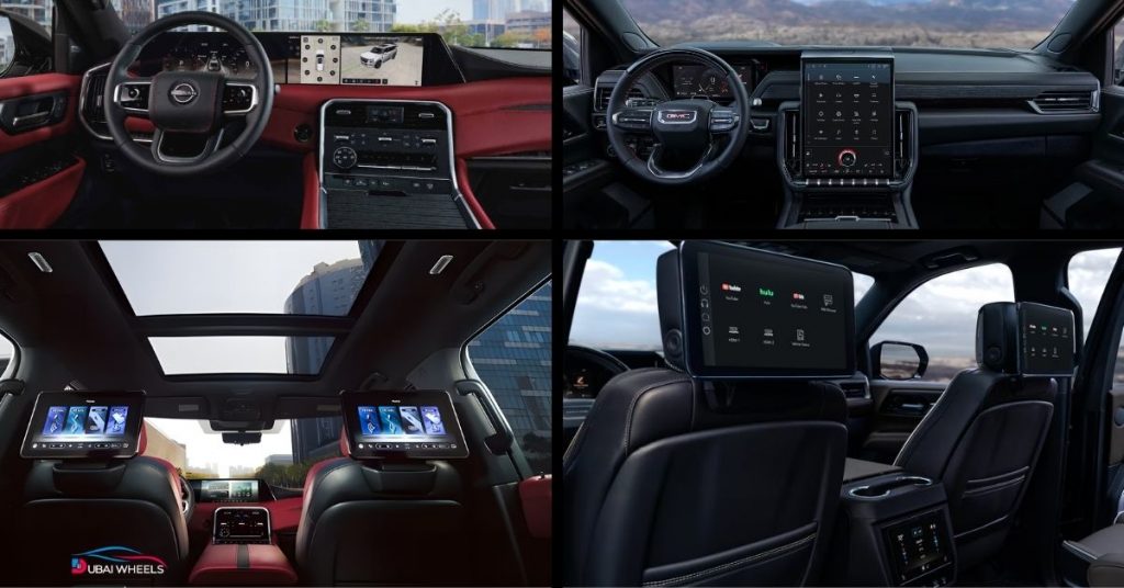 Nissan Patrol vs GMC Yukon UAE interior and cabin comfort comparison