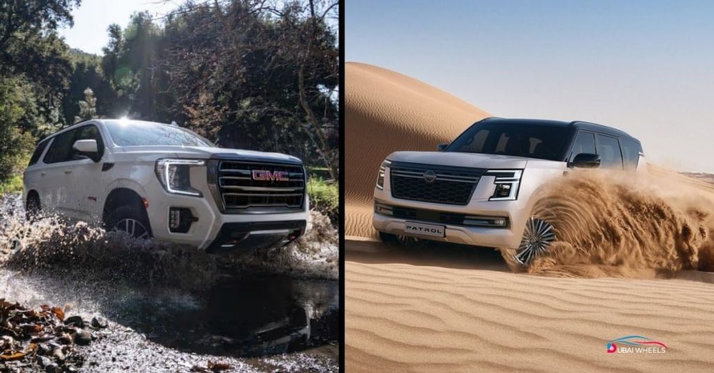 Nissan Patrol vs GMC Yukon UAE off-road and desert driving performance comparison