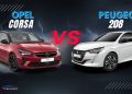 Peugeot 208 vs Opel Corsa UAE comparison showing exterior design and styling differences