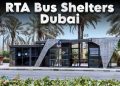 RTA Bus Shelters Dubai with air-conditioned seating and real-time digital display system