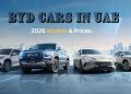 BYD Cars UAE 2026 electric and hybrid models showcasing sleek design and advanced technology