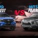 Ford Next-Gen Everest vs Mitsubishi Pajero Sport UAE comparison showing two 7-seater SUVs for desert driving and family use