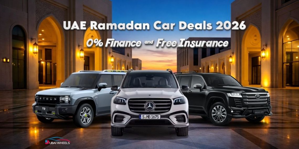 Ramadan Car Deals UAE 2026 with 0% finance and zero down payment offers at Dubai showroom