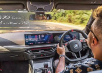 Right-Hand Drive Cars in UAE parked on Dubai road showing steering position and traffic orientation