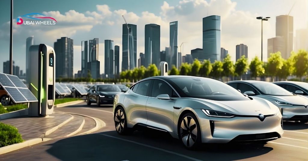 UAE EV policy 2050 driving electric vehicle adoption with popular models like Tesla Model 3, Nissan Leaf, Hyundai Ioniq 5, and BYD Atto 3, supporting low-emission mobility.