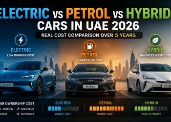 Electric vs Petrol vs Hybrid Cars in UAE 2026 Real Cost Comparison Over 5 Years