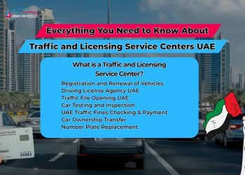 Traffic and Licensing Service Center in the UAE for car registration and driving license services
