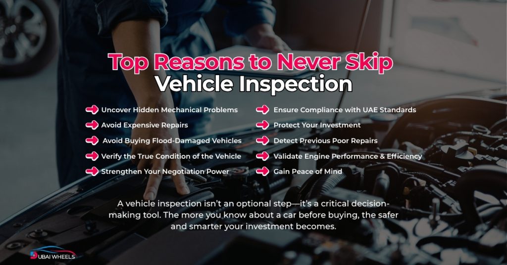 Used Car Buying Guide UAE – Pre-Purchase Car Inspection Checklist for Engine, Brakes, Suspension, AC, and Electrical Systems