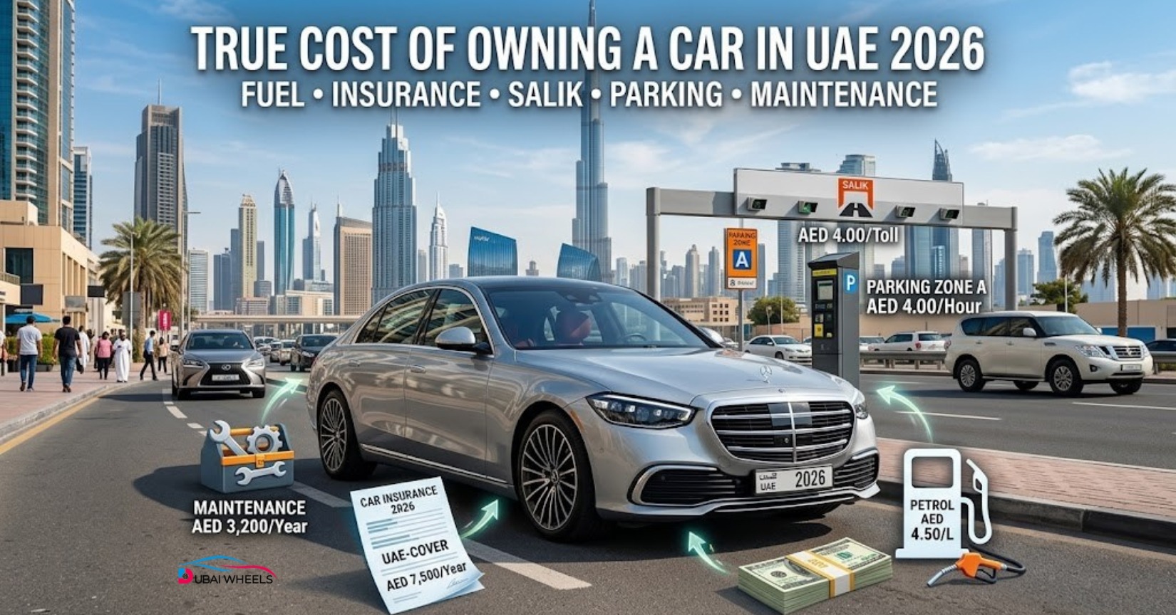 True Cost of Owning a Car in UAE 2026: Fuel, Insurance, Salik, Parking &amp; Maintenance Breakdown