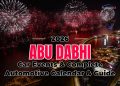 Abu Dhabi car events 2026 at Yas Marina Circuit featuring Formula 1 racing, supercars, EV showcases, and premium motorsport experiences