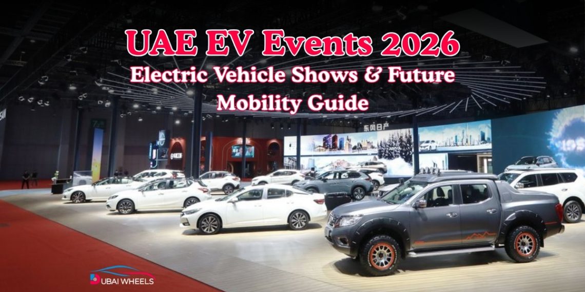 UAE EV Events 2026 showcasing electric vehicle shows, EV launches UAE, and future mobility innovation trends