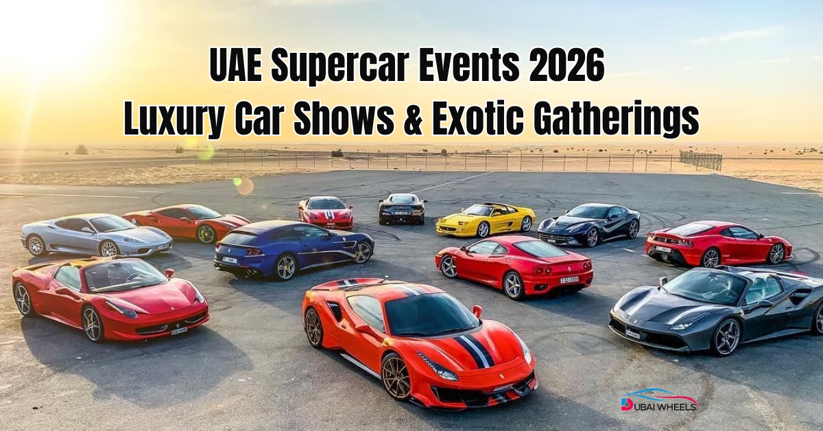 UAE Supercar Events 2026: Luxury Car Shows & Exotic Gatherings