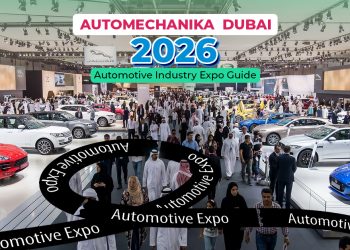 Automechanika Dubai 2026 automotive industry expo featuring aftermarket suppliers, vehicle technology solutions, workshop equipment, and B2B networking in Dubai