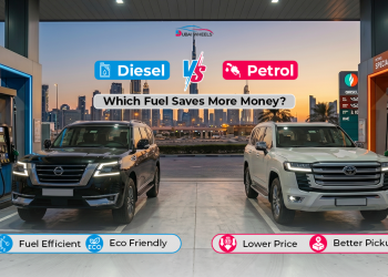 Petrol vs Diesel UAE comparison showing fuel costs, fuel efficiency and total ownership expenses