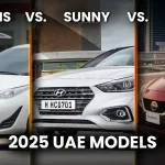 Yaris vs. Sunny vs. Accent (2025 UAE Models)