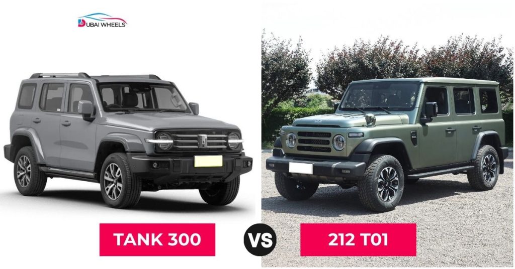 212 T01 vs Tank 300 UAE Comparison 2025 — Price, Specs & Off-Road Power Face-Off