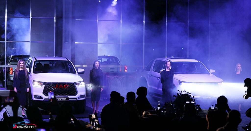 JAC T8 Pro, JS6 Pro and RF8 UAE market strategy showcasing affordable pickup, SUV and hybrid MPV lineup