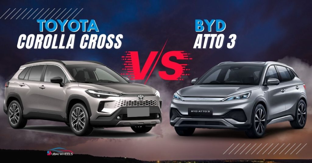 BYD Atto 3 vs Toyota Corolla Cross UAE: Electric vs Hybrid SUV Comparison