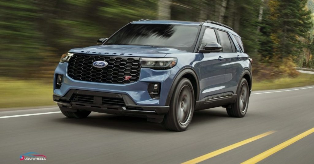 Ford Explorer ground clearance in the UAE, suitable for highways, city roads, and light desert driving