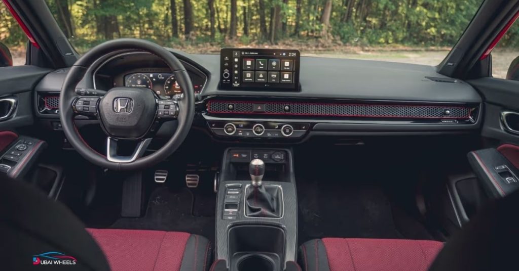 Honda Civic interior cabin showing spacious and family-friendly design in the UAE
