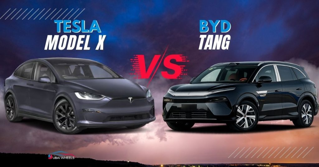 Tesla Model X vs BYD Tang UAE: Luxury 7-Seater Electric SUV Comparison