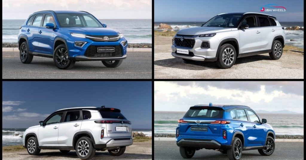 Toyota Urban Cruiser vs Suzuki Grand Vitara UAE urban practicality and hybrid innovation comparison