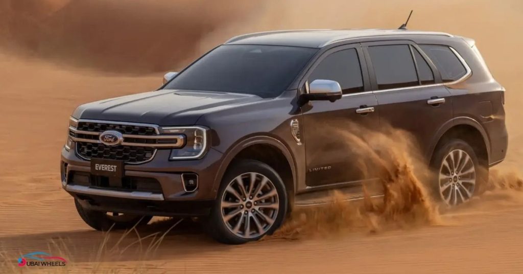 Ford Everest off-road desert driving capability in UAE during Ford Everest vs Nissan Pathfinder comparison