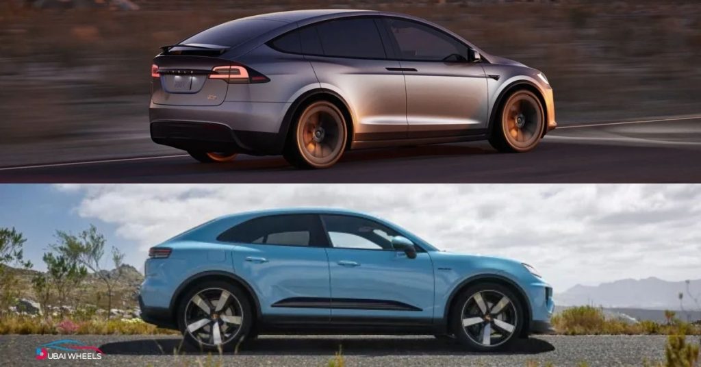 Tesla Model X vs Porsche Macan UAE – Price comparison and value analysis of luxury SUVs with features and specifications
